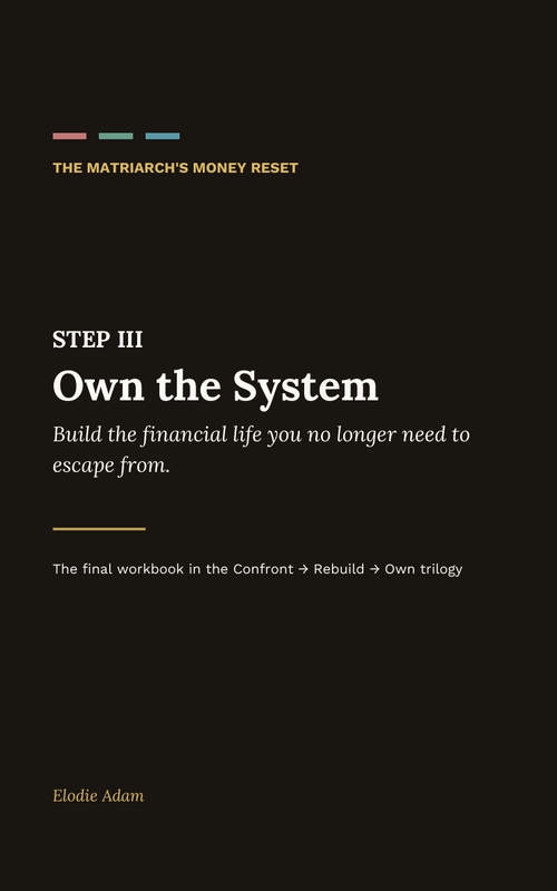 The Matriarch's Money Reset Step III Own the System digital workbook cover